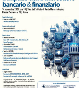 <h3>“L’IMPATTO DELL’IA NEL SETTORE BANCARIO & FINANZIARIO”</h3>