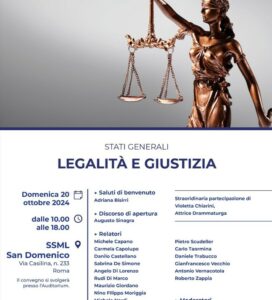 <h3>“STATI GENERALI DELLA LEGALITA’ E DELLA GIUSTIZIA”</h3>