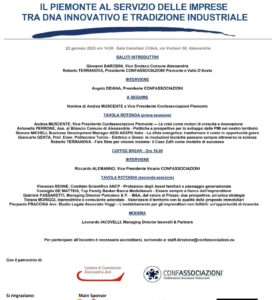 <h3>“IL PIEMONTE AL SERVIZIO DELLE IMPRESE TRA DNA INNOVATIVO E TRADIZIONE INDUSTRIALE”</h3>